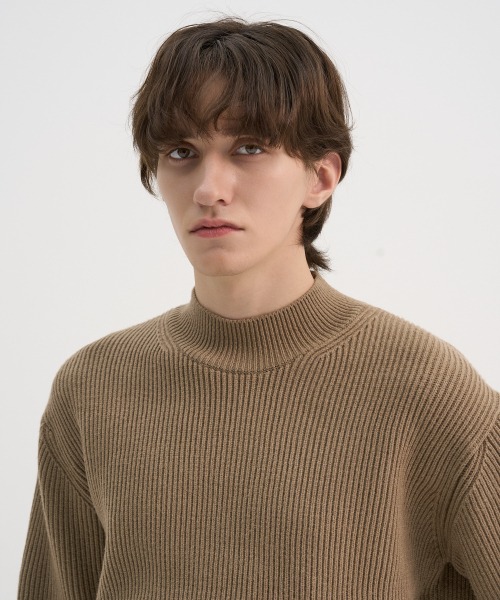 Bershka мокрый эффект нейлон-оверсайз оверсайз (MAN) — brown