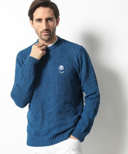 Quartz Patterned Crew Sweater — мужской свитер с узором