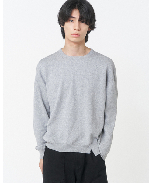 Slash line knit серый