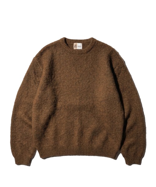 TOWNCRAFT Mohair Shaggy Crew — мохеровый шегги‑круглый свитер