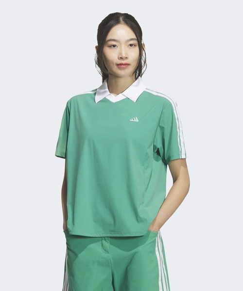 Sleeve stripes UV 半袖 футболка [adidas Golf]
