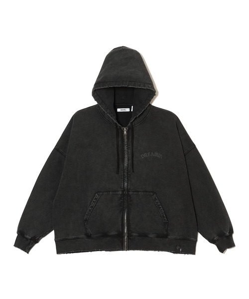 Garment Dye Wide Zip Hoodie — широ́кая худи с молнией, крашенная в изделии