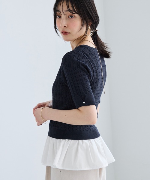 Leisure‑card kevbe half‑sleeve surf knit