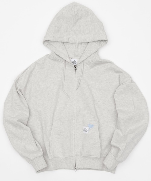 Balloon short zip hoodie / укорочённая худи с молнией и объёмными рукавами