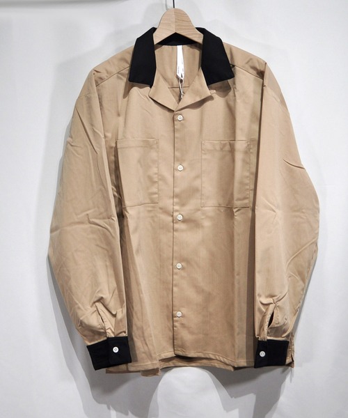 Open Collar Relaxed Shirt IR — оверсайз мужская рубашка, расслабленный крой