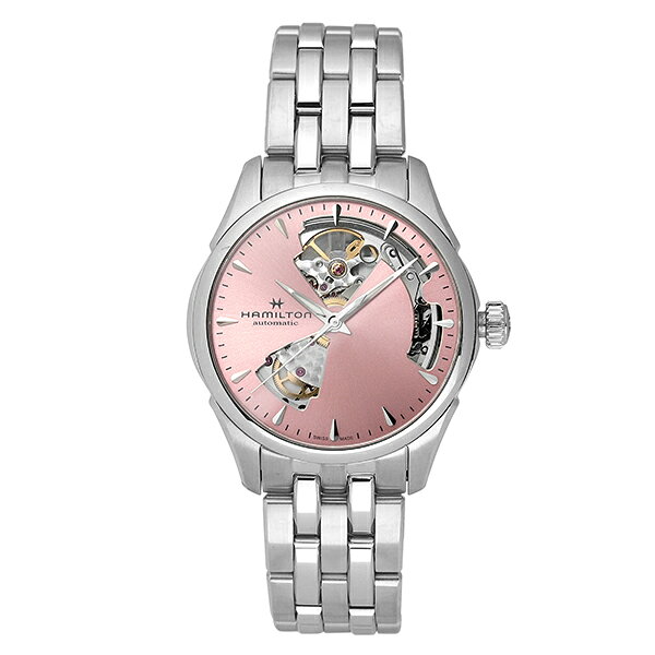 HAMILTON Jazzmaster Open Heart H32215170 — мужские часы, розовый/белый циферблат