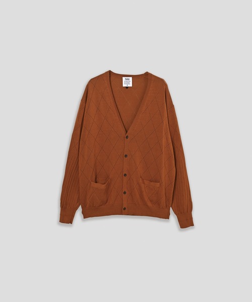 KELEN MENS Openwork Knit Cardigan — мужской кардиган