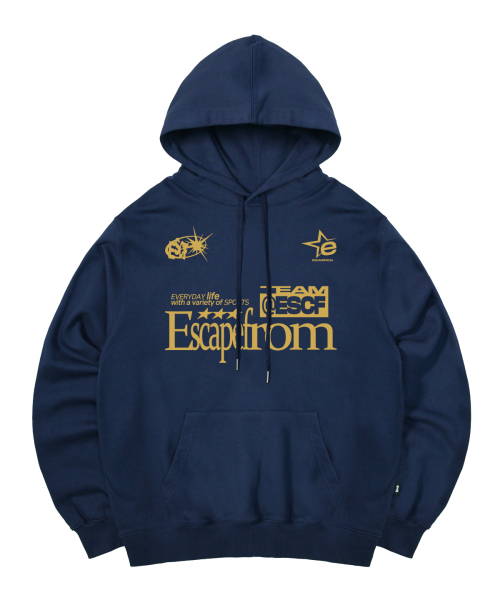 ESCF спортивный принт-футболка — deep blue