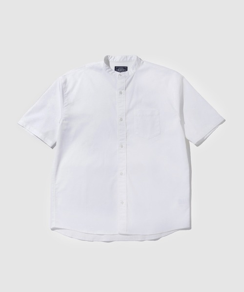 NAVY Denim-like Band Collar полуспортивная футболка с коротким рукавом