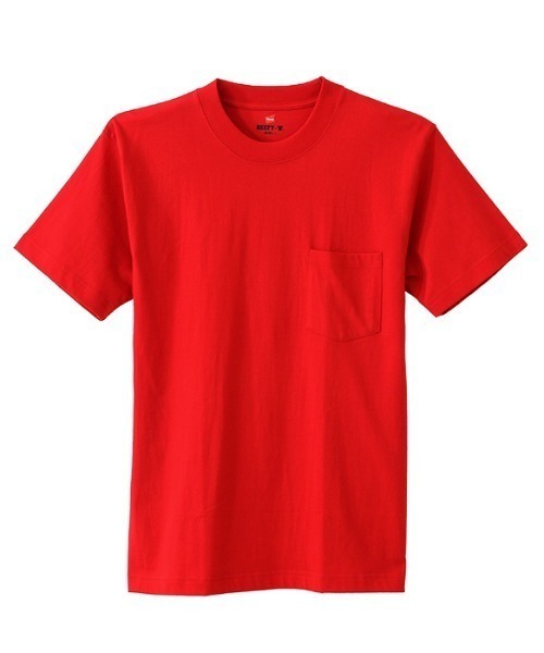 HANES BEEFY-T (с карманом) H5190 — поло 100% хлопок, полусвободный крой