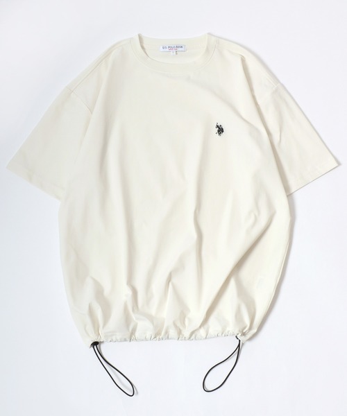 U.S. POLO ASSN. футболка с охлаждающей вставкой/стретч/UV-капюшон/быстро сохнущая без места логотип вышивка Drokord полурукав мужская