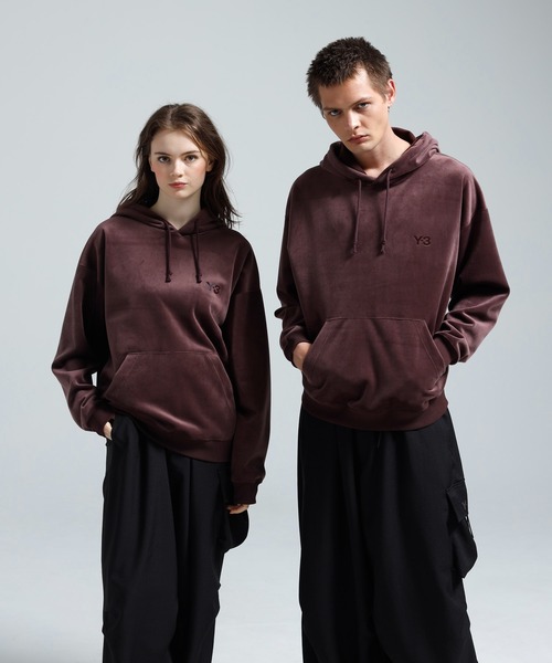 Y-3 бархатная вельветовая худи