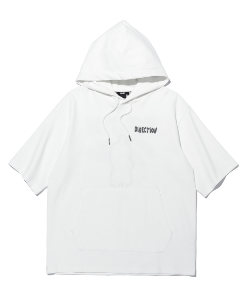 Дизайнерский бэкпринт полукоттон футболка MQ2TU240_OFF WHITE — полурасплавленный принт