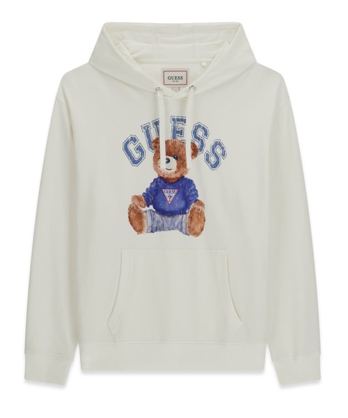 ECO GUESS Bear Hoodie — парка с медвежьим принтом, футерная