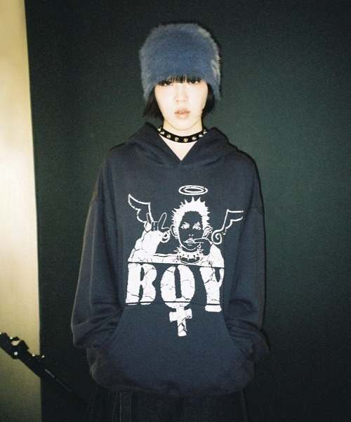 A'GEM/9 × .kom — ANGEL BOY HOODIE «Nice Ghost Club» — худи Angel Boy