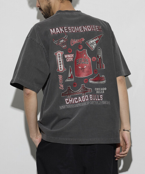NBA × FREAK'S STORE — футболка Team Irastot, графический принт, светлый тон