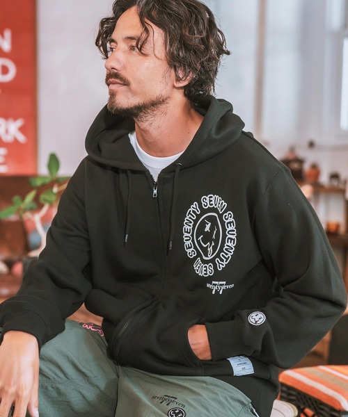 mpa3536 — middle onz zip up sweat hoodie (sunsmile) парка