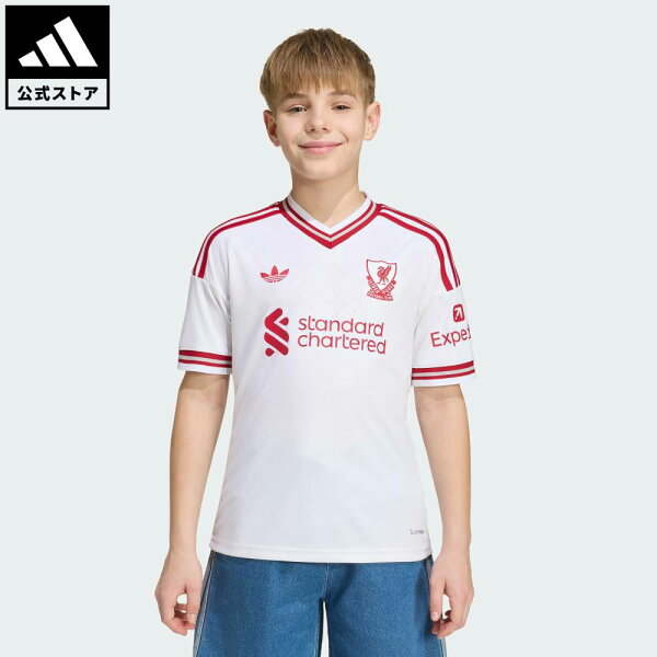 [Официальная] adidas Футбольная форма детская Liverpool FC 26/27 выездная белая KB8302