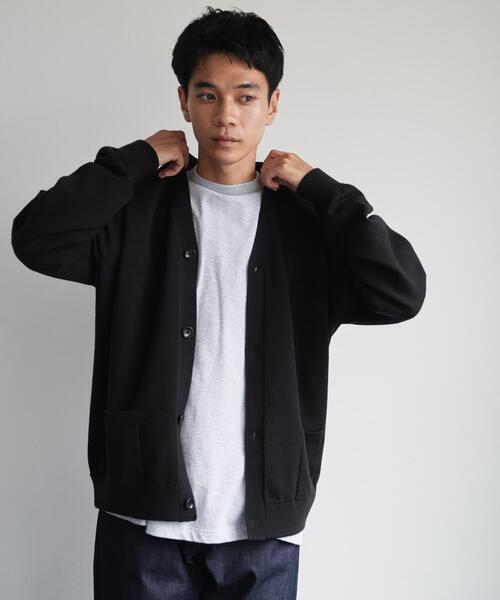 [XL размеры/WEB限定/исп. Ниномура] UR TECH 200‑нит V‑neck cardigan
