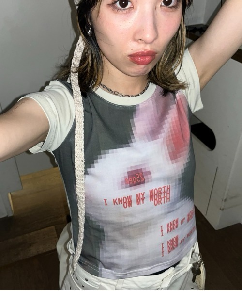 25quee — принт-футболка TEE модель 779866