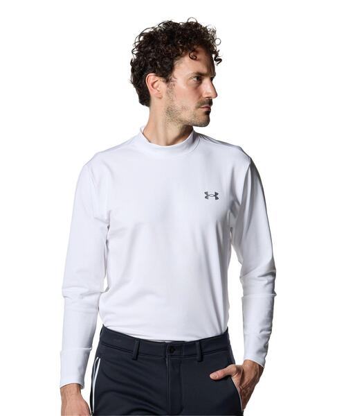 UA Tricot Long Sleeve Mock Neck Shirt (золотой/мужская)