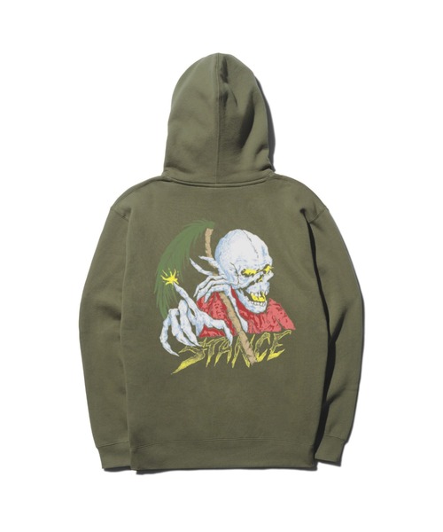 [STANCE] Palm Slayer Hoodie — черно‑белое худи с принтом.
