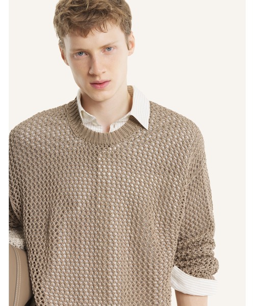 Объемный вязаный джемпер крупной вязки (LARGE OPEN KNIT JUMPER).