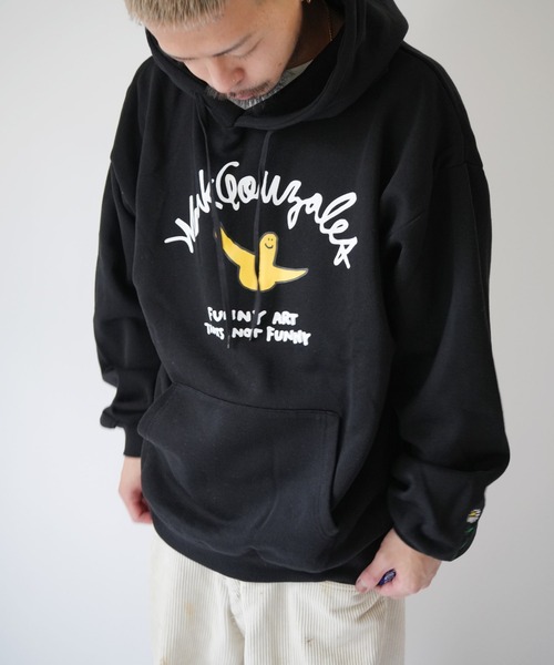 [Mark Gonzales] Gonbat Sweat Parker — свитшот Parker с принтом Mark Gonzales