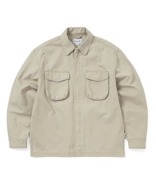 Washed Zip Shirt — рубашка с молнией, варёная