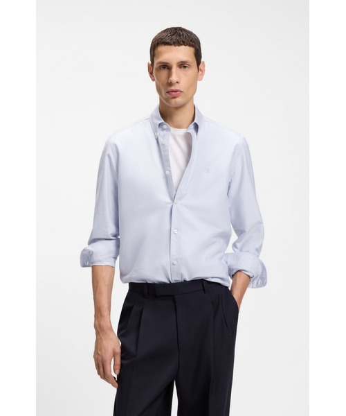 Регулярный футболочный принт — футболка с контрастными вставками (Cotton Oxfords)