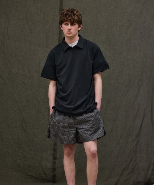 FACTOTUM Seed Stitch Jersey S/S-POLO — поло из тапёного трикотажа