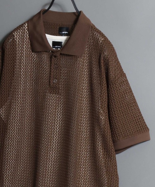 Кружевное поло и вафельный топ комплект / Lace Polo Shirt и Waffle Tank