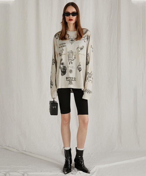 【Pre‑Order】TATOO принтованный лонгслив TATOO Printed Long Sleeve TEE