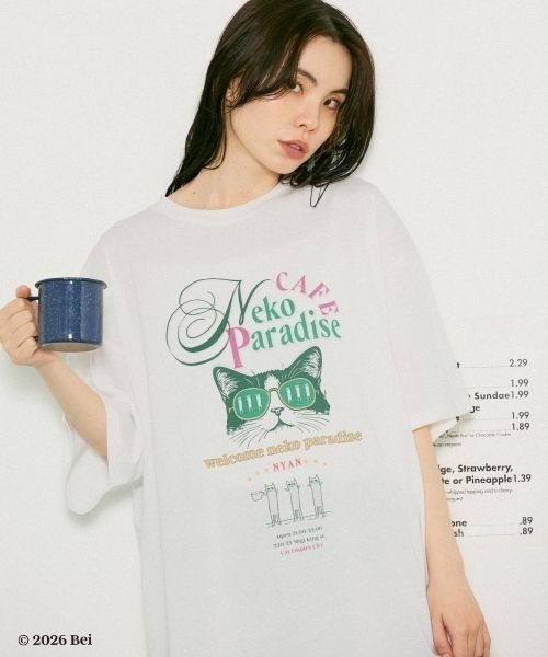 【Bei×JEANASIS】Neko Big TEE / 1068922