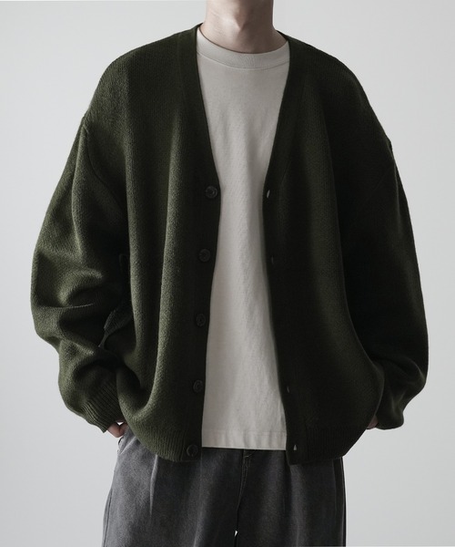 [RUUBON] Rustic heavy weight cardigan — рустикальный тяжёлый кардиган