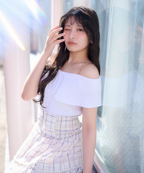 [AKB48 — предмет одежды, носившийся Gyoten Yurina] Лёгкая весенняя футболка‑топ, летний комплект