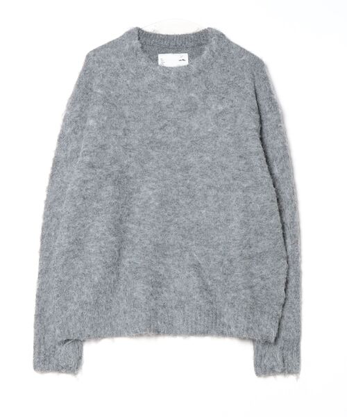 [Y.BY NORDISK] Wide Dot Nordic SHAGGY KNIT CREW P/O