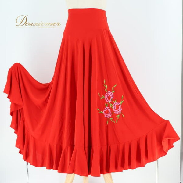 (БУ) prima boutique — фраменко костюм, красный,刺繍, блуза и юбка, тренировочный комплект C084-2511018002453