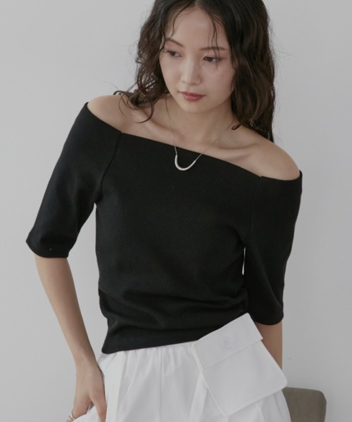 Капюшон с декоративной аппликацией — офшорный rib half-sleeve top / кат-соор