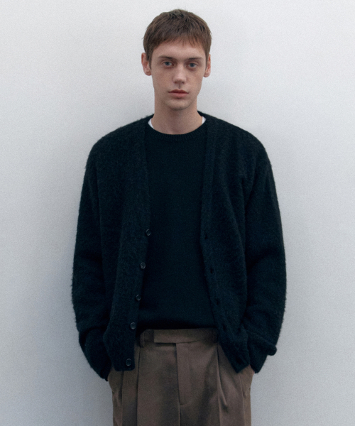 Healia alpaca cardigan [Black]