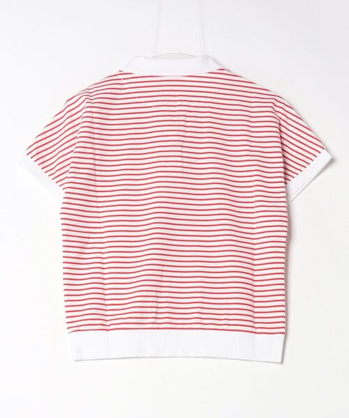 VIVA HEART/GOLF — короткая поло‑рубашка с принтом Cotton Beva 天ボーダー Skipper