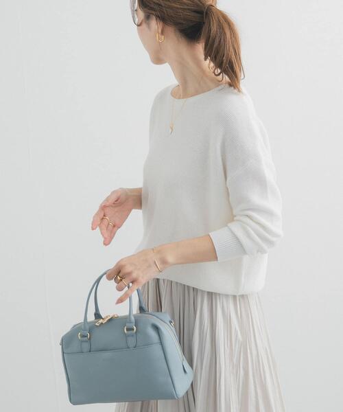Cotton Boat Neck Garter Knit — весенний трикотаж/вязаный свитер, оверсайз