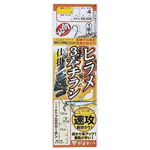 GAMAKATSU Hirame 3‑штырьковая морская снасть HS029 6‑6