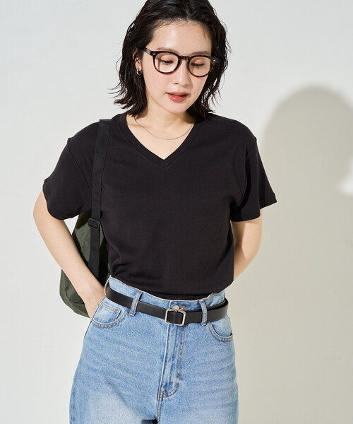 Лимитированная коллекция ‹антибактериальная/охлаждающая› MINT V‑neck полуспередняя футболка с коротким рукавом