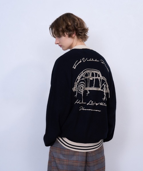 TASTE by Knit кардиган с машинной вышивкой «Car motif»