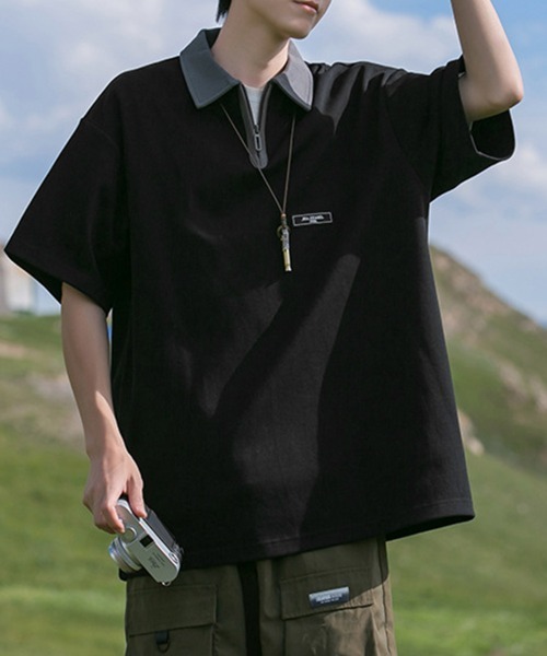 Half Zip Polo Tee — поло с полу-молнией