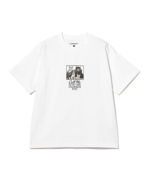 CHARI&CO 212-PET-LOVE TEE — футболка с принтом PET-LOVE