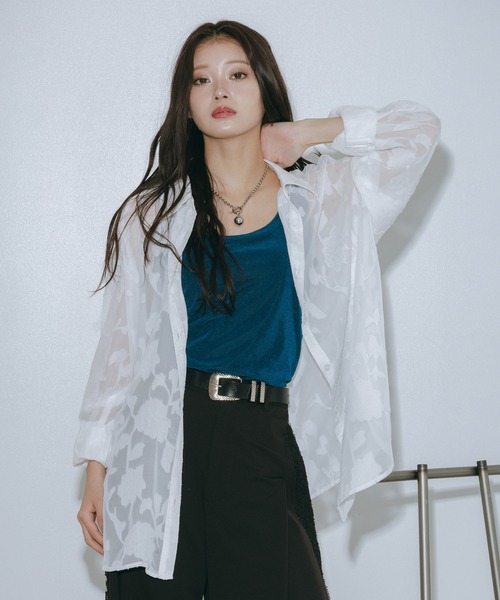 Rays Jagard Sheer Shirt — легкая прозрачная рубашка Rays Jagard