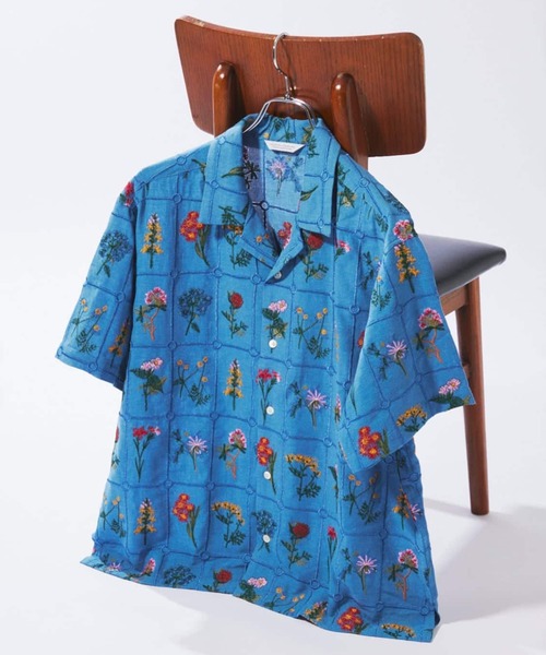 Flower Embroidery 半袖 T-shirt — футболка с цветочной вышивкой, короткий рукав
