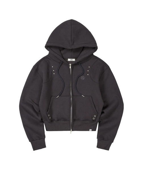 Standford Zip Up Chacoal — толстовка Standford с молнией и капюшоном